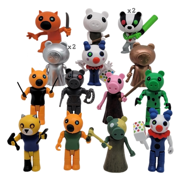 Piggy Collectible Figure Lot Plushies Bank Cosplay Roblox - Picture 2 of 8